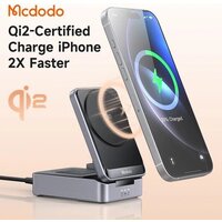 Беспроводное зарядное McDodo CH-519 22.5W USB Type-C с адаптером (черный) - Превью изображения №6 — Интернет-магазин Teono.by