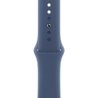 Apple Watch Series 10 42 мм (алюминиевый корпус, серебристый/синий, спортивный силиконовый ремешок S/M) Image #3