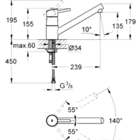 Смеситель Grohe Concetto 32659001 - Превью изображения №3 — Интернет-магазин Teono.by