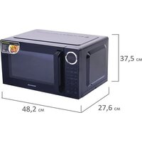 Микроволновая печь BRASSON MW2390D-6BL - Превью изображения №4 — Интернет-магазин Teono.by