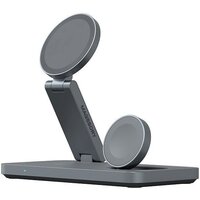 Magssory Yoga 3 в 1 Charging Station для Apple Qi2 WCH016m (темно-серый)