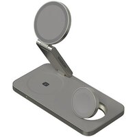 Беспроводное зарядное Magssory Yoga 3 в 1 Charging Station для Apple Qi2 WCH016t (титан) - Превью изображения №5 — Интернет-магазин Teono.by