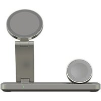 Беспроводное зарядное Magssory Yoga 3 в 1 Charging Station для Apple Qi2 WCH016t (титан) - Превью изображения №2 — Интернет-магазин Teono.by