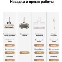 Пылесос Dreame Cordless Vacuum Cleaner R10s Essential Aqua VRV65F (евровилка, белый) - Превью изображения №21 — Интернет-магазин Teono.by