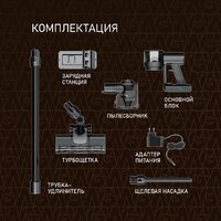 Пылесос Weissgauff V15 BLDC 250 Nero Turbo - Превью изображения №16 — Интернет-магазин Teono.by