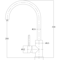 Смеситель Omnires Albany AB1450 - Превью изображения №2 — Интернет-магазин Teono.by