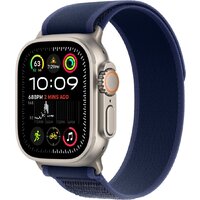 Apple Watch Ultra 2 LTE 49 мм (титановый корпус, титановый/синий, нейлоновый ремешок S/M)