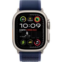 Apple Watch Ultra 2 LTE 49 мм (титановый корпус, титановый/синий, нейлоновый ремешок S/M) Image #2