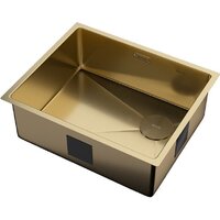 Кухонная мойка ZorG Zerox 54 U / IF Side SF PVD Gold - Превью изображения №2 — Интернет-магазин Teono.by