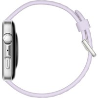 Huawei Watch FIT 4 (серебристый, с сиреневым силиконовым ремешком, международная версия) Image #4