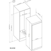 Однокамерный холодильник Kluge KC2294J - Превью изображения №3 — Интернет-магазин Teono.by