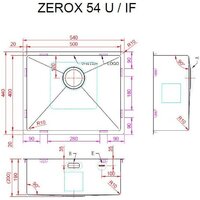 Кухонная мойка ZorG Zerox 54 U / IF Zurinox PVD Gunblack - Превью изображения №4 — Интернет-магазин Teono.by