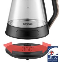 Электрический чайник Sencor SWK 1595BK - Превью изображения №8 — Интернет-магазин Teono.by