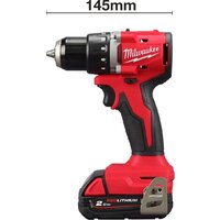 Дрель-шуруповерт Milwaukee M18 M18BLDDRC-202C 4933492833 (с 2-мя АКБ 2 Ач, кейс) - Превью изображения №4 — Интернет-магазин Teono.by