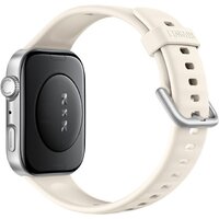 Huawei Watch FIT 4 (серебристый, с бежевым силиконовым ремешком, международная версия) Image #2