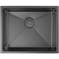 Кухонная мойка ZorG Zerox 54 U / IF PVD Gunblack - Превью изображения №3 — Интернет-магазин Teono.by