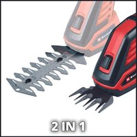 Кусторез + ножницы Einhell GC-CG 3,6/70 Li WT 3410365 (с 1-им АКБ) - Превью изображения №2 — Интернет-магазин Teono.by