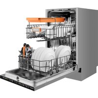 Встраиваемая посудомоечная машина Weissgauff BDW 4538 Touch Inverter Autoopen Timer Floor - Превью изображения №14 — Интернет-магазин Teono.by