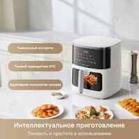 Аэрогриль (аэрофритюрница) Trouver Air Fryer FD10 Pro Max (белый) - Превью изображения №9 — Интернет-магазин Teono.by