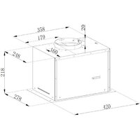Кухонная вытяжка Weissgauff Dubhe 450 Inox - Превью изображения №2 — Интернет-магазин Teono.by