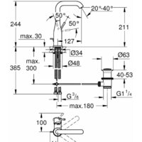 Grohe Essence 32628A01 (темный графит, глянец) Image #2