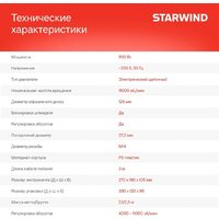 Угловая шлифмашина StarWind AG125E-950 - Превью изображения №3 — Интернет-магазин Teono.by