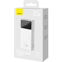 Внешний аккумулятор Baseus Star-Lord Digital Display Fast Charging Power Bank 30000mAh 22.5W (белый) - Превью изображения №5 — Интернет-магазин Teono.by