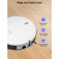 Робот-пылесос iBoto Smart X325 Aqua (белый) - Превью изображения №2 — Интернет-магазин Teono.by