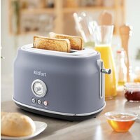 Тостер Kitfort KT-2038-3 (серый) - Превью изображения №7 — Интернет-магазин Teono.by