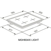 Варочная панель Meferi MGH604IX Light - Превью изображения №16 — Интернет-магазин Teono.by