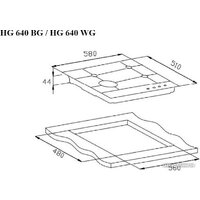 Варочная панель Weissgauff HG 640 BG - Превью изображения №4 — Интернет-магазин Teono.by