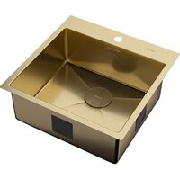 Кухонная мойка ZorG Zerox 51 IF PVD Gold - Превью изображения №2 — Интернет-магазин Teono.by
