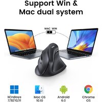 Вертикальная мышь Ugreen MU008 25444 (черный) - Превью изображения №2 — Интернет-магазин Teono.by