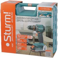 Дрель-шуруповерт Sturm CD1860BL (с 2-мя АКБ, кейс) - Превью изображения №12 — Интернет-магазин Teono.by