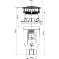 Измельчитель пищевых отходов McAlpine Perfect Grind Slim WDU-4ASEU-CARB - Превью изображения №4 — Интернет-магазин Teono.by