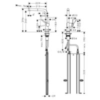 Смеситель Hansgrohe Talis M54 72809670 - Превью изображения №5 — Интернет-магазин Teono.by