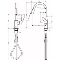 Смеситель Hansgrohe Focus M41 31815670 - Превью изображения №2 — Интернет-магазин Teono.by
