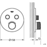 Grohe Grohtherm SmartControl 29119GL0 (холодный рассвет) Image #2
