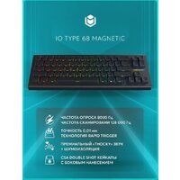 Клавиатура IO by Red Square Type 68 Magnetic g3ms Magnetite Ice (черный) - Превью изображения №4 — Интернет-магазин Teono.by