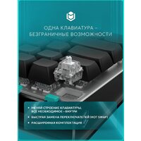 Клавиатура IO by Red Square Type 68 Magnetic g3ms Magnetite Ice (черный) - Превью изображения №9 — Интернет-магазин Teono.by