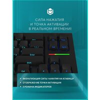 Клавиатура IO by Red Square Type 68 Magnetic g3ms Magnetite Ice (черный) - Превью изображения №6 — Интернет-магазин Teono.by