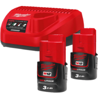 Milwaukee M12 M12NRG-302 4933451902 (2 x 12В/3 Ач + 12В)