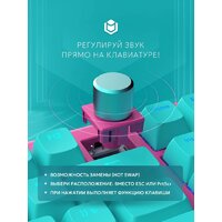 Клавиатура IO by Red Square Type 84 g3ms Sapphire V2 (бирюзовый/розовый) - Превью изображения №5 — Интернет-магазин Teono.by