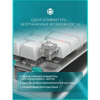 Клавиатура IO by Red Square Type 68 Magnetic g3ms Magnetite Ice (белый) - Превью изображения №9 — Интернет-магазин Teono.by