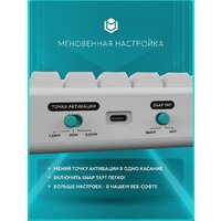 Клавиатура IO by Red Square Type 68 Magnetic g3ms Magnetite Ice (белый) - Превью изображения №7 — Интернет-магазин Teono.by