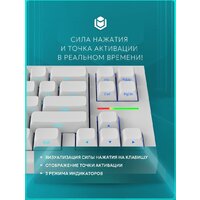 Клавиатура IO by Red Square Type 68 Magnetic g3ms Magnetite Ice (белый) - Превью изображения №6 — Интернет-магазин Teono.by