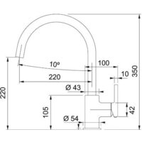 Смеситель Franke Lina XL 115.0626.025 (сахара) - Превью изображения №2 — Интернет-магазин Teono.by