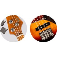 Бас-гитара Flight Mini JB Moonburst Bass - Превью изображения №5 — Интернет-магазин Teono.by