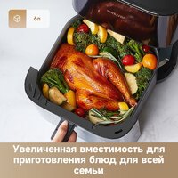 Аэрогриль (аэрофритюрница) Trouver Air Fryer FD10 Pro VFF12A (черный) - Превью изображения №7 — Интернет-магазин Teono.by