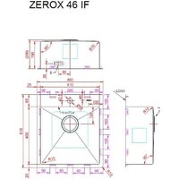 Кухонная мойка ZorG Zerox 46 IF Steel - Превью изображения №4 — Интернет-магазин Teono.by